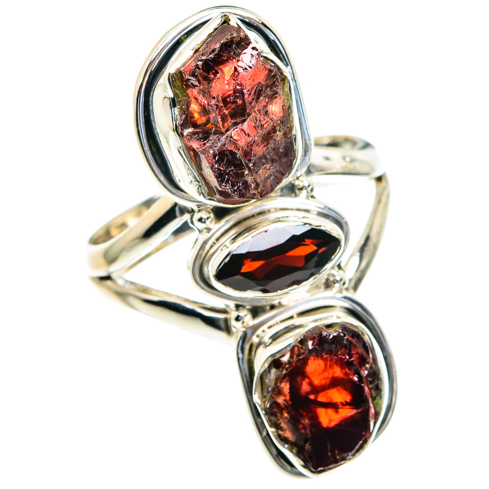 Garnet Rings handcrafted by Anasilvercos - RING82089