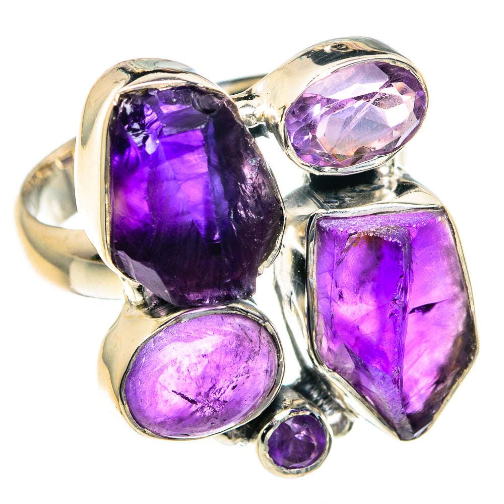 Amethyst Rings handcrafted by Anasilvercos - RING82092