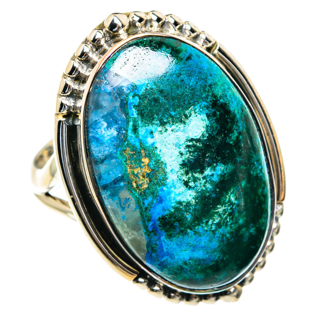 Chrysocolla Rings handcrafted by Anasilvercos - RING82101