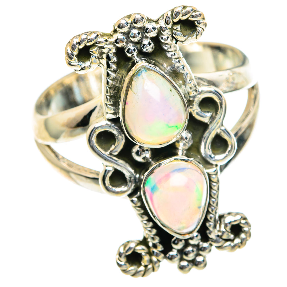 Ethiopian Opal Rings handcrafted by Anasilvercos - RING82102