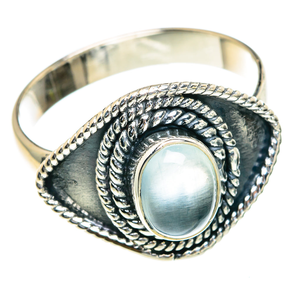 Aquamarine Rings handcrafted by Anasilvercos - RING82109