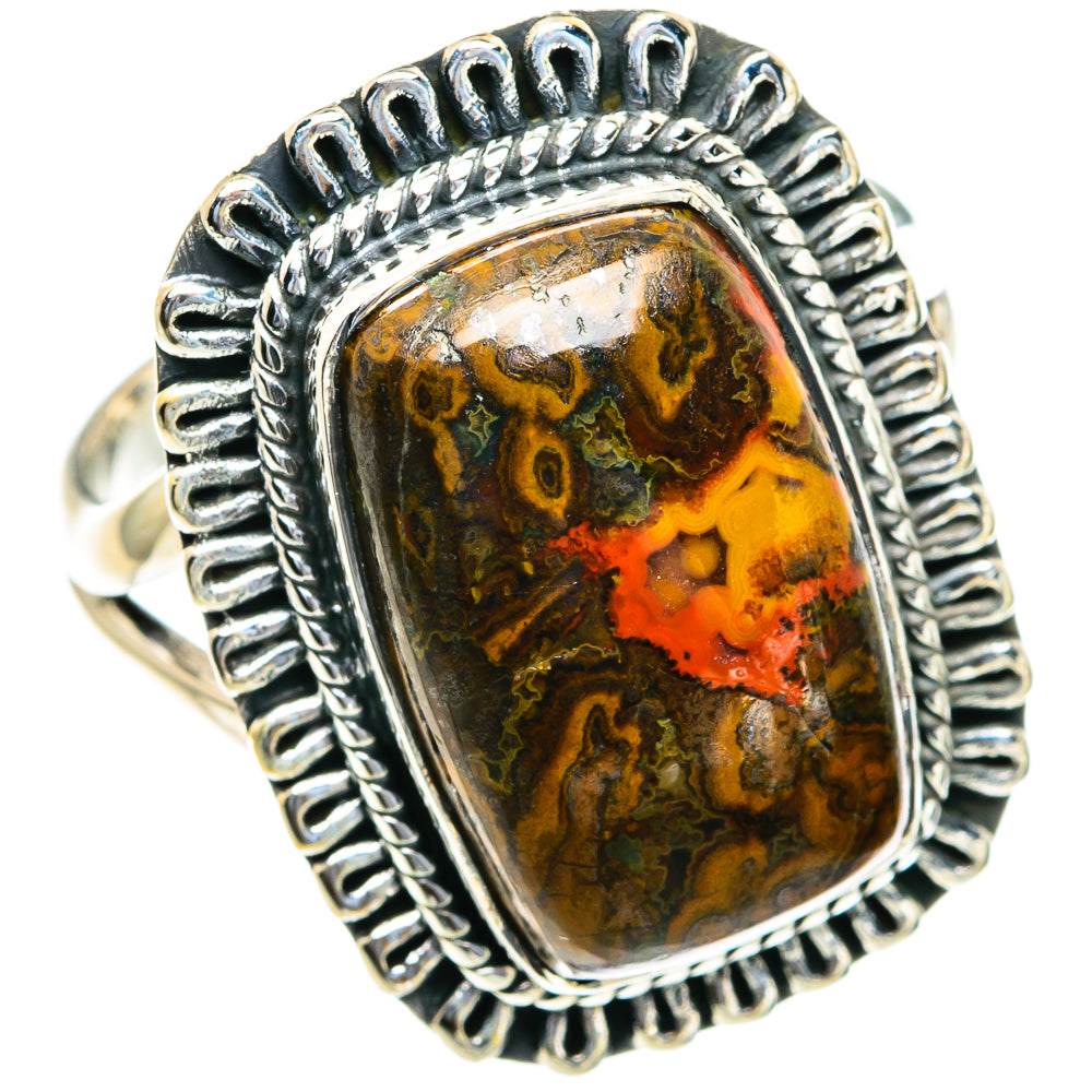 Moroccan Agate Rings handcrafted by Anasilvercos - RING82122