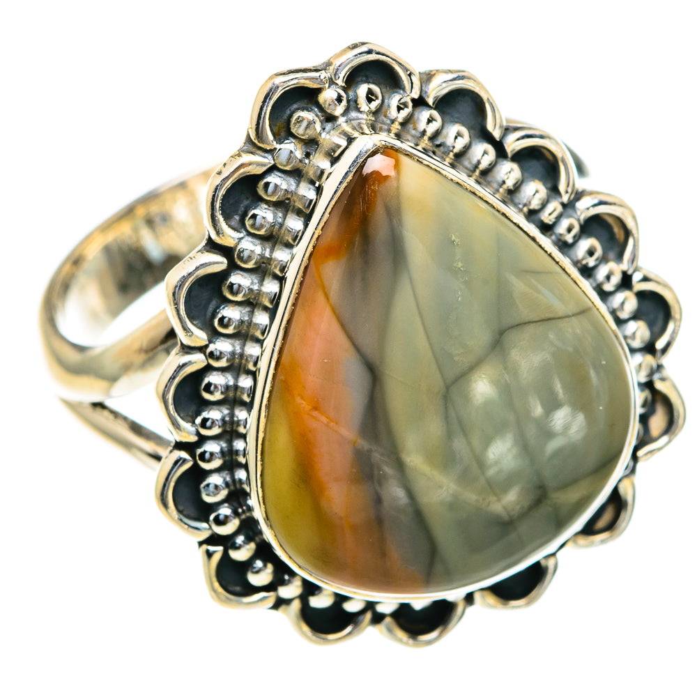 Willow Creek Jasper Rings handcrafted by Anasilvercos - RING82123