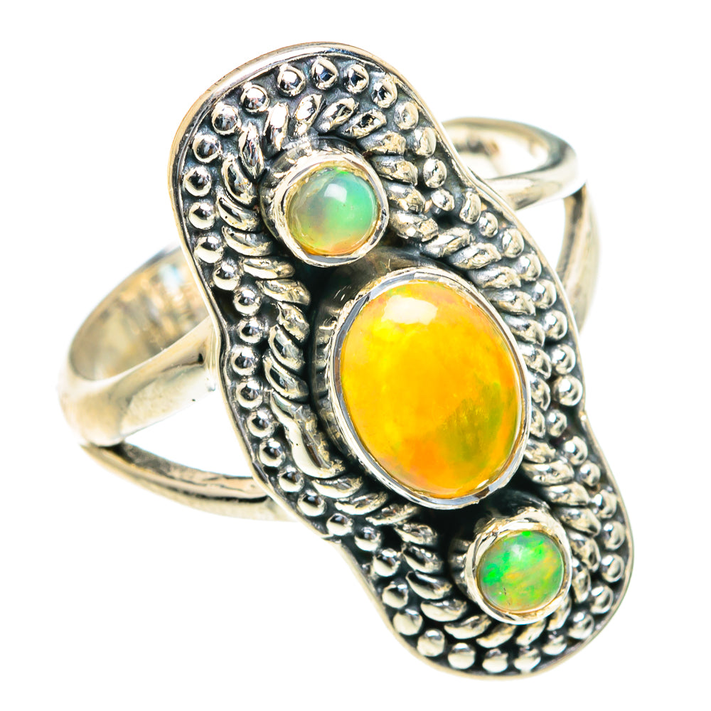 Ethiopian Opal Rings handcrafted by Anasilvercos - RING82140