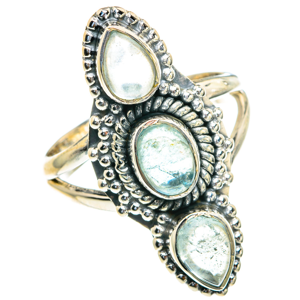 Aquamarine Rings handcrafted by Anasilvercos - RING82152