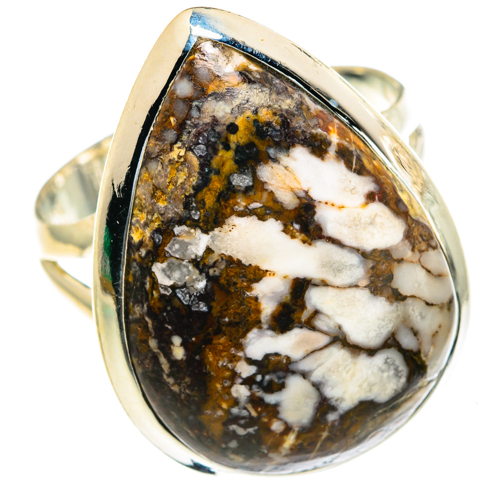 Peanut Wood Jasper Rings handcrafted by Anasilvercos - RING82159