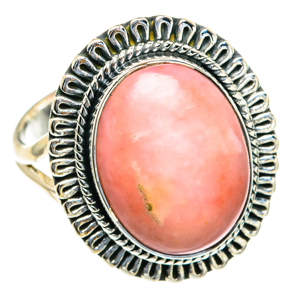 Pink Opal Rings handcrafted by Anasilvercos - RING82164