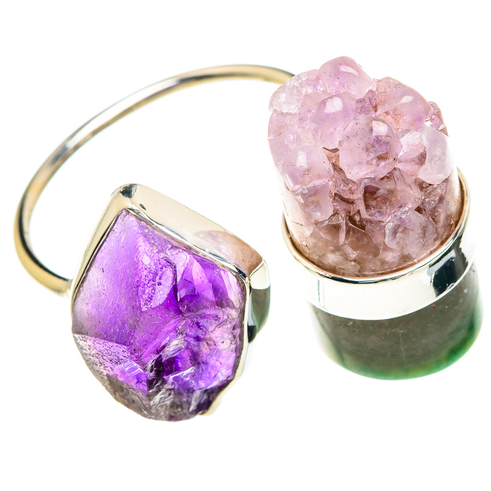 Amethyst Stalactite Rings handcrafted by Anasilvercos - RING82166