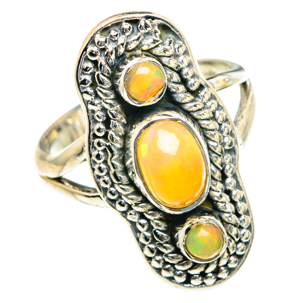 Ethiopian Opal Rings handcrafted by Anasilvercos - RING82176