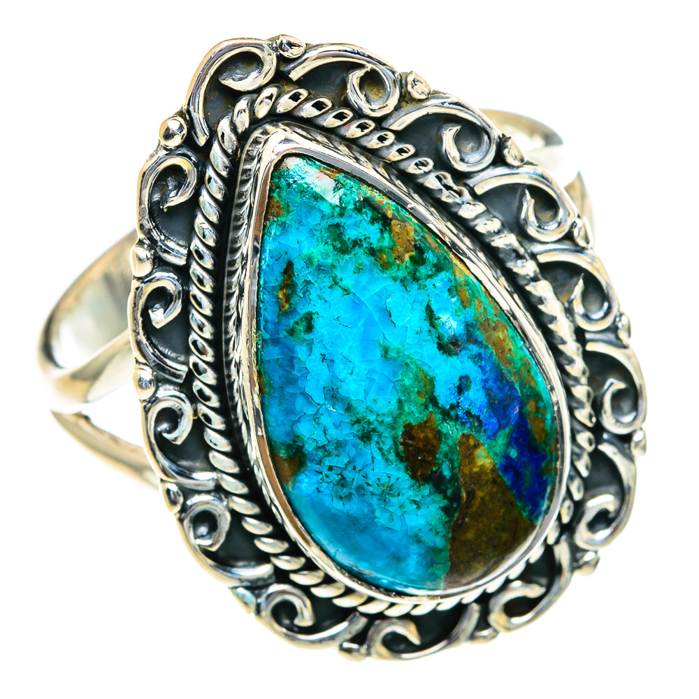 Chrysocolla Rings handcrafted by Anasilvercos - RING82179