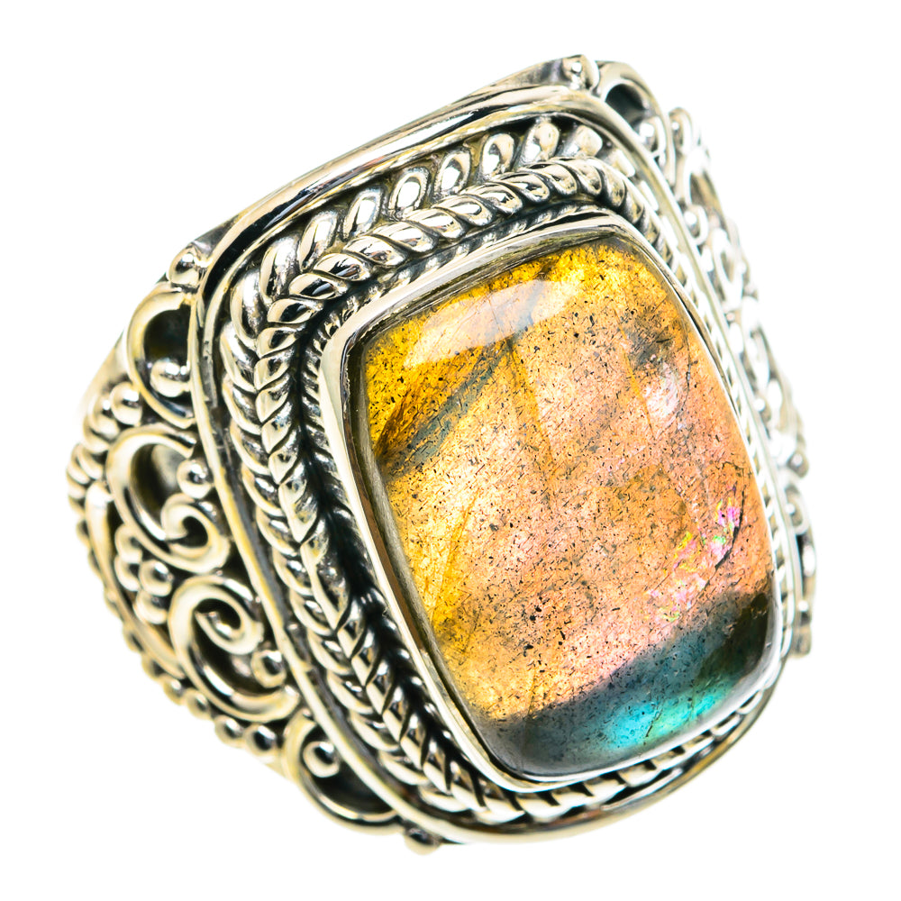 Labradorite Rings handcrafted by Anasilvercos - RING82181