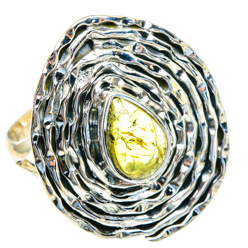 Green Tourmaline Rings handcrafted by Anasilvercos - RING82189