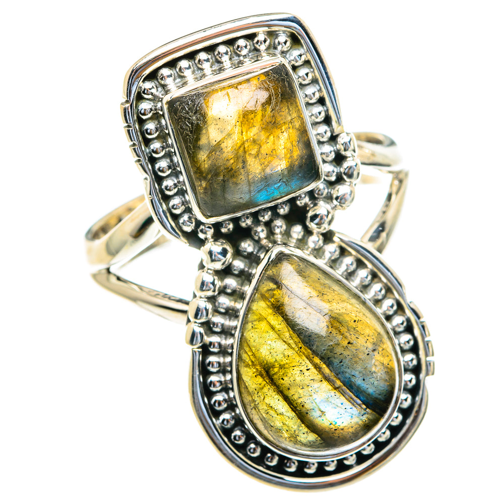 Labradorite Rings handcrafted by Anasilvercos - RING82192