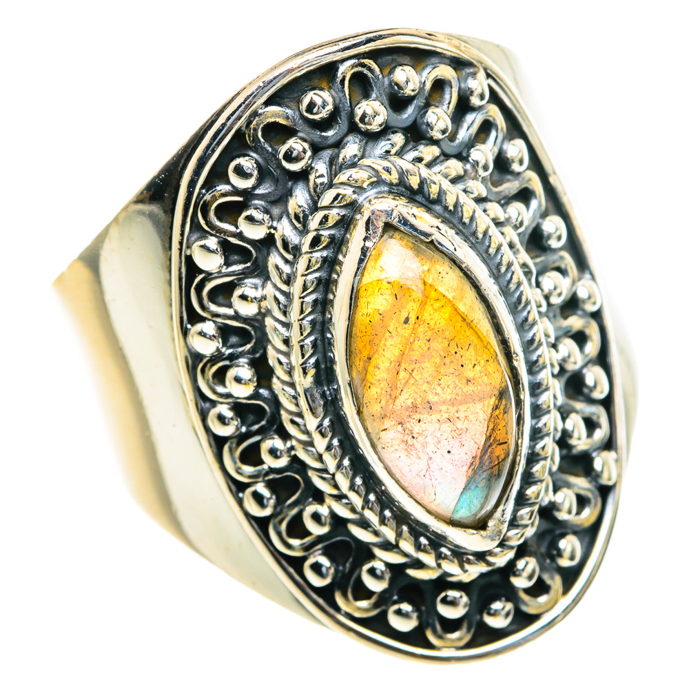 Labradorite Rings handcrafted by Anasilvercos - RING82196