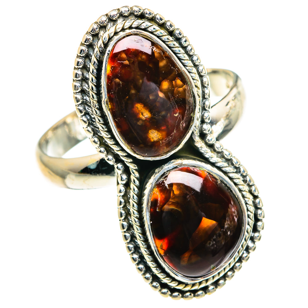Mexican Fire Agate Rings handcrafted by Anasilvercos - RING82207