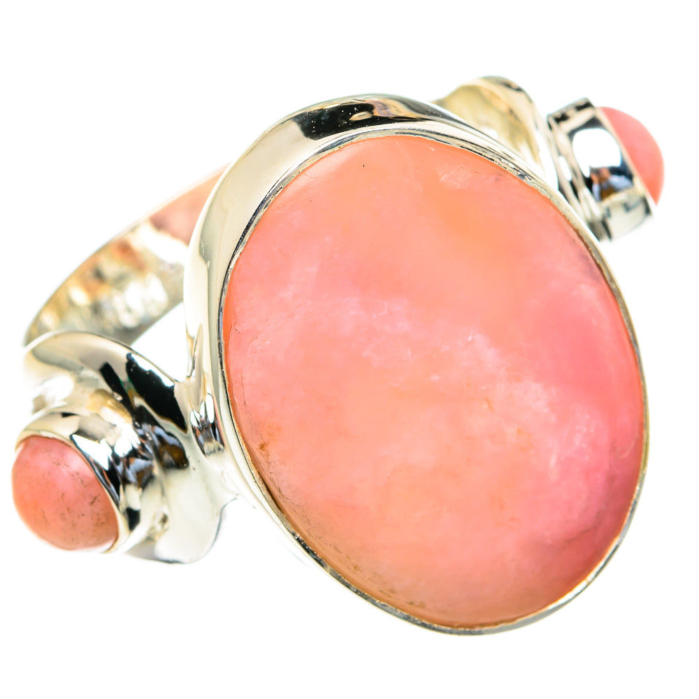 Pink Opal Rings handcrafted by Anasilvercos - RING82212