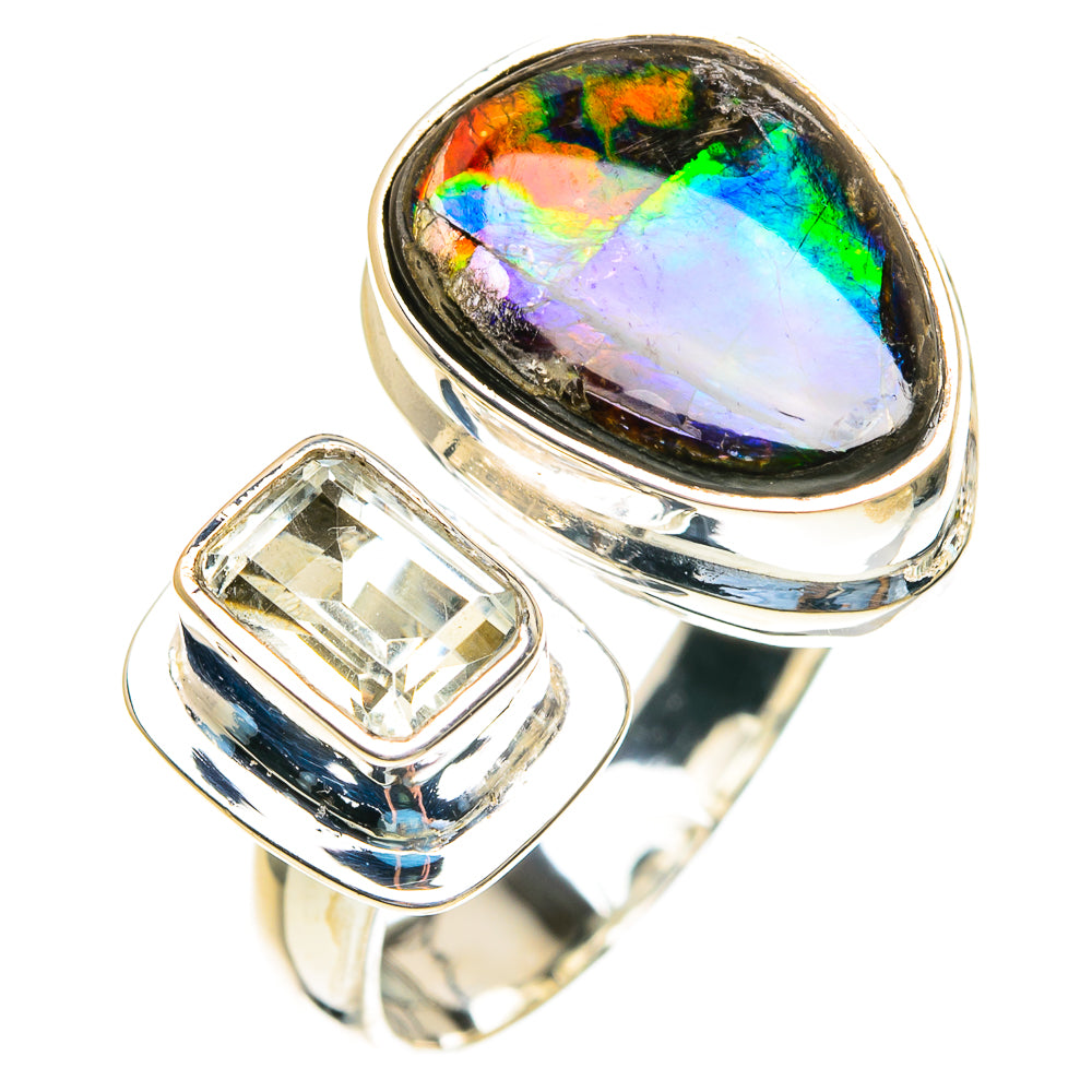 Ammolite Rings handcrafted by Anasilvercos - RING82224