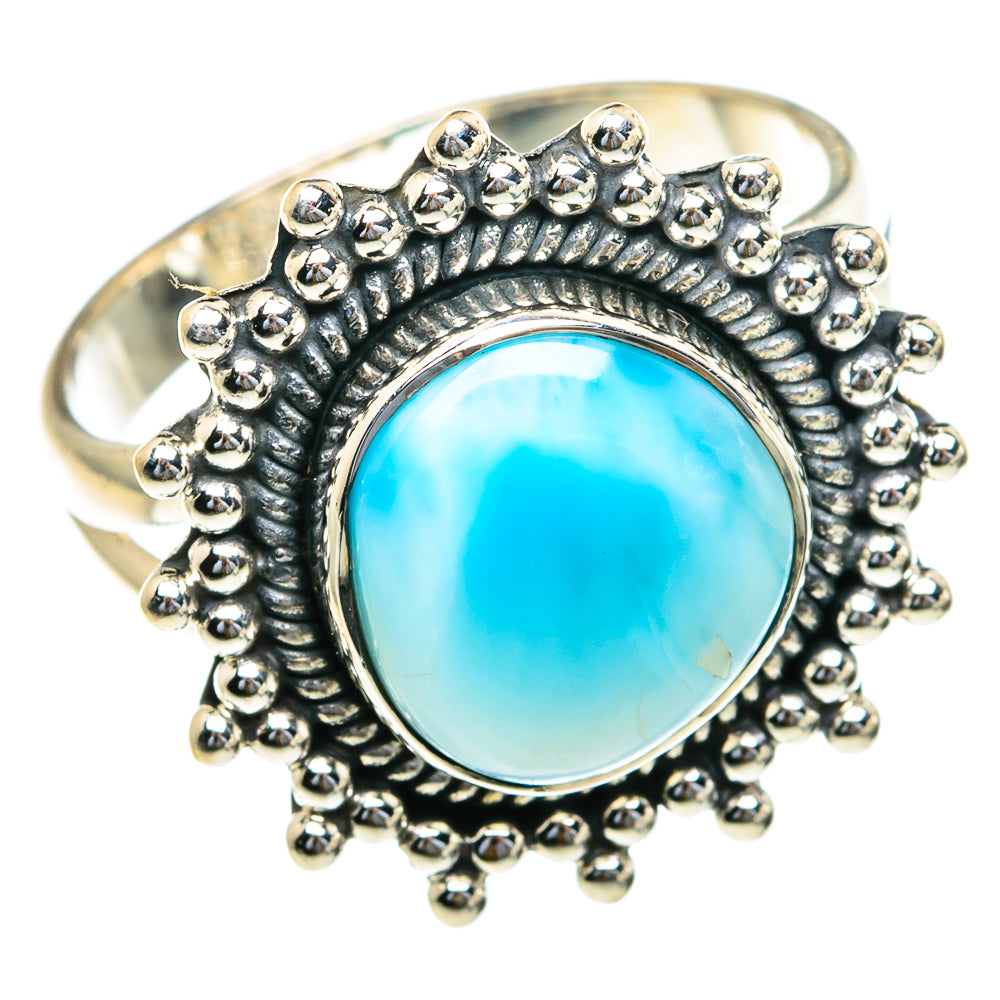 Larimar Rings handcrafted by Anasilvercos - RING82237