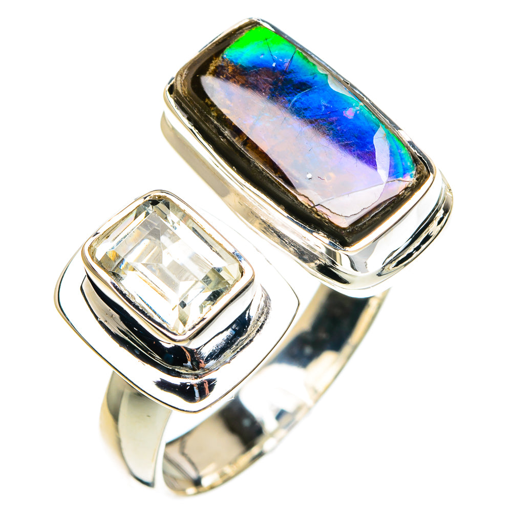Ammolite Rings handcrafted by Anasilvercos - RING82260