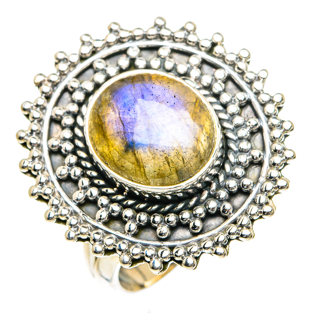 Labradorite Rings handcrafted by Anasilvercos - RING82263 - Photo 2