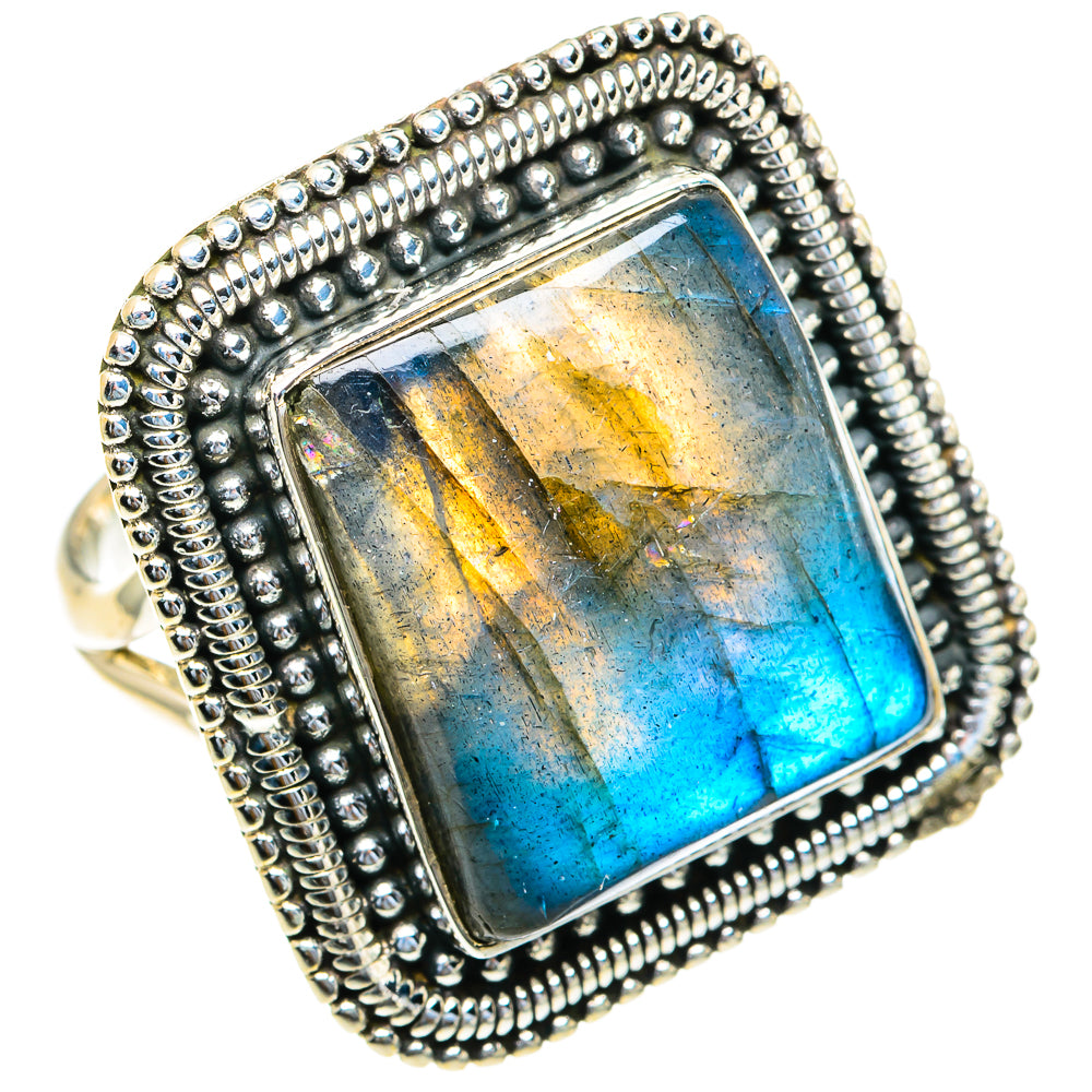 Labradorite Rings handcrafted by Anasilvercos - RING82278