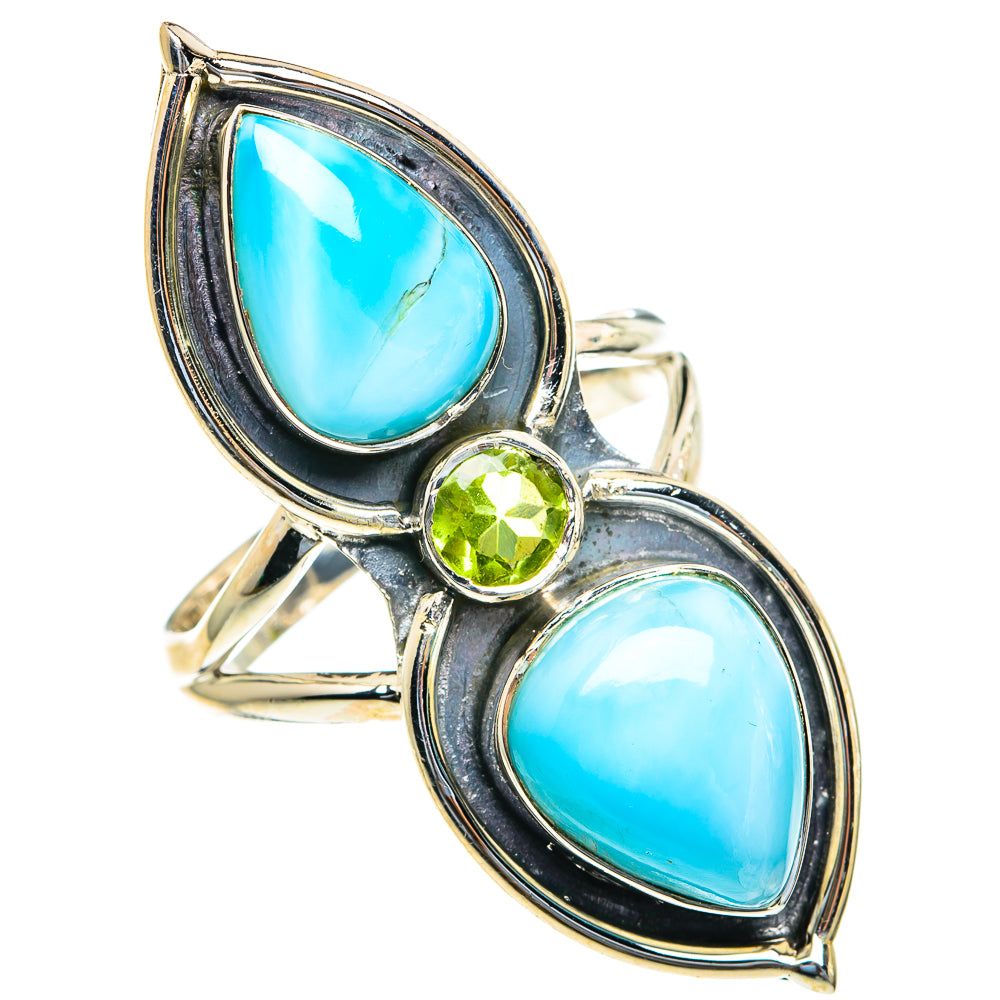 Larimar Rings handcrafted by Anasilvercos - RING82280