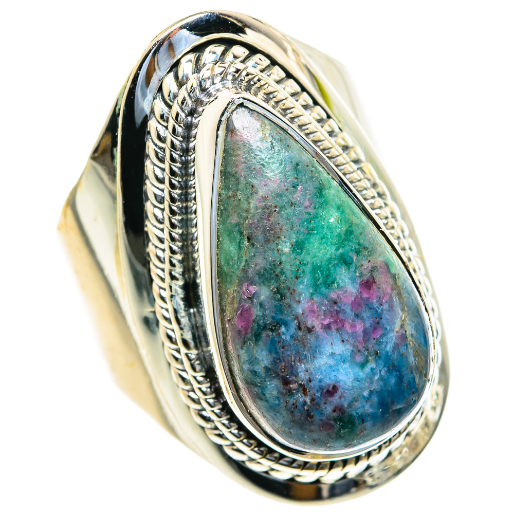 Ruby Fuchsite Rings handcrafted by Anasilvercos - RING82281