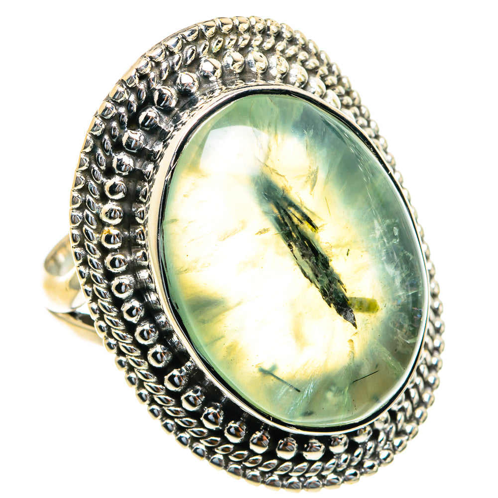 Prehnite Rings handcrafted by Anasilvercos - RING82283