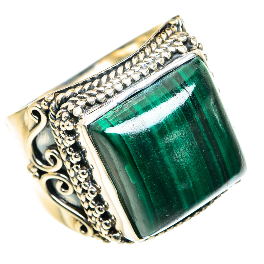 Malachite Rings handcrafted by Anasilvercos - RING82284