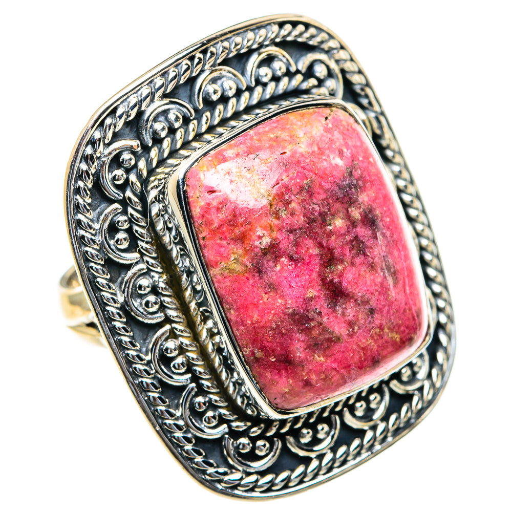 Rhodonite Rings handcrafted by Anasilvercos - RING82294