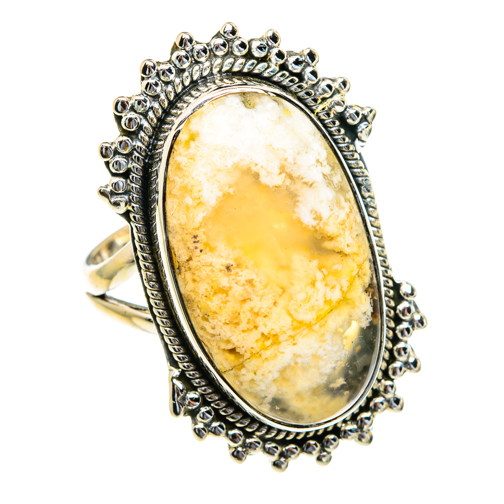 Plume Agate Rings handcrafted by Anasilvercos - RING82304