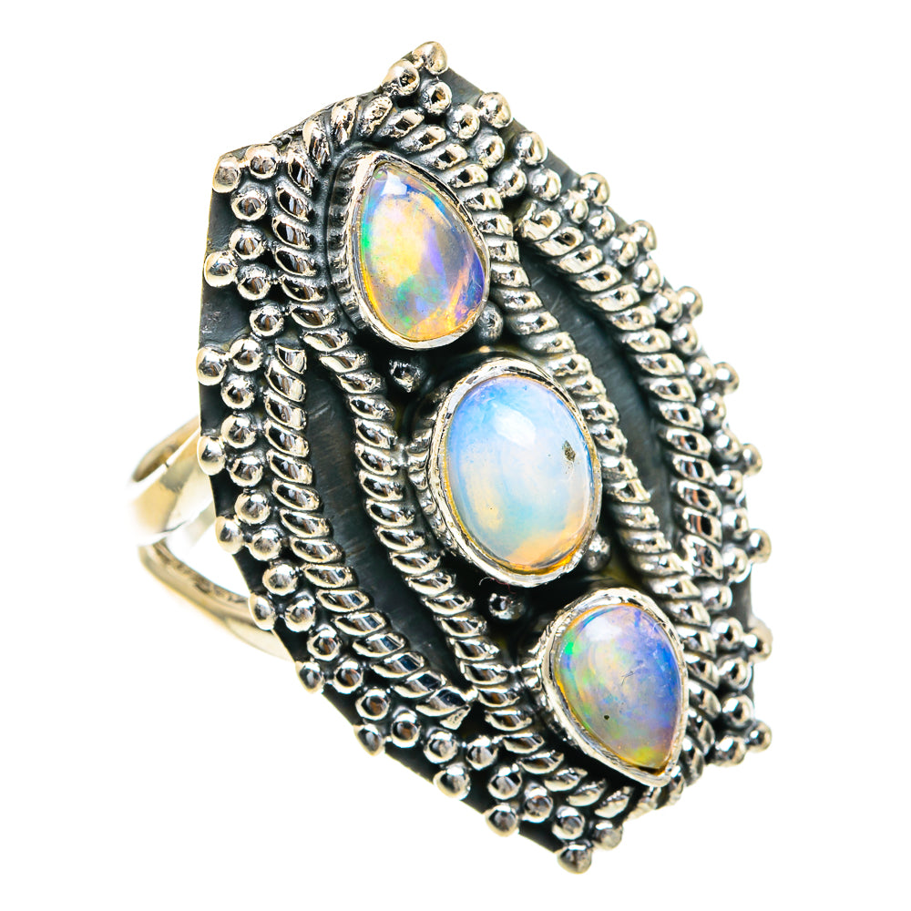 Ethiopian Opal Rings handcrafted by Anasilvercos - RING82311