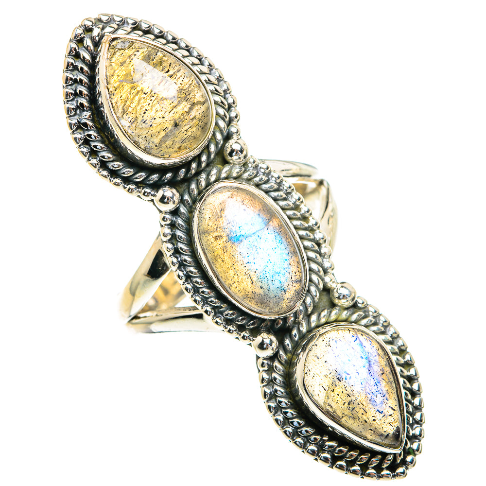 Labradorite Rings handcrafted by Anasilvercos - RING82316