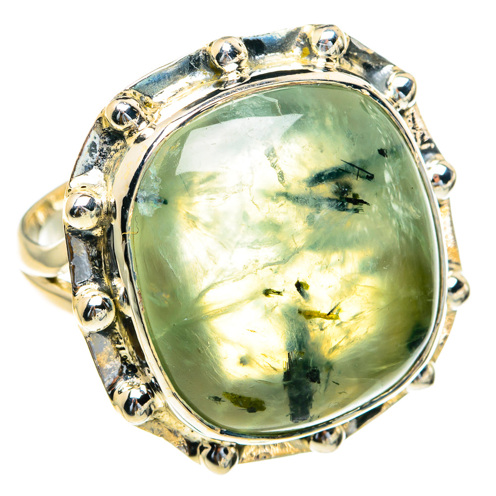 Prehnite Rings handcrafted by Anasilvercos - RING82326