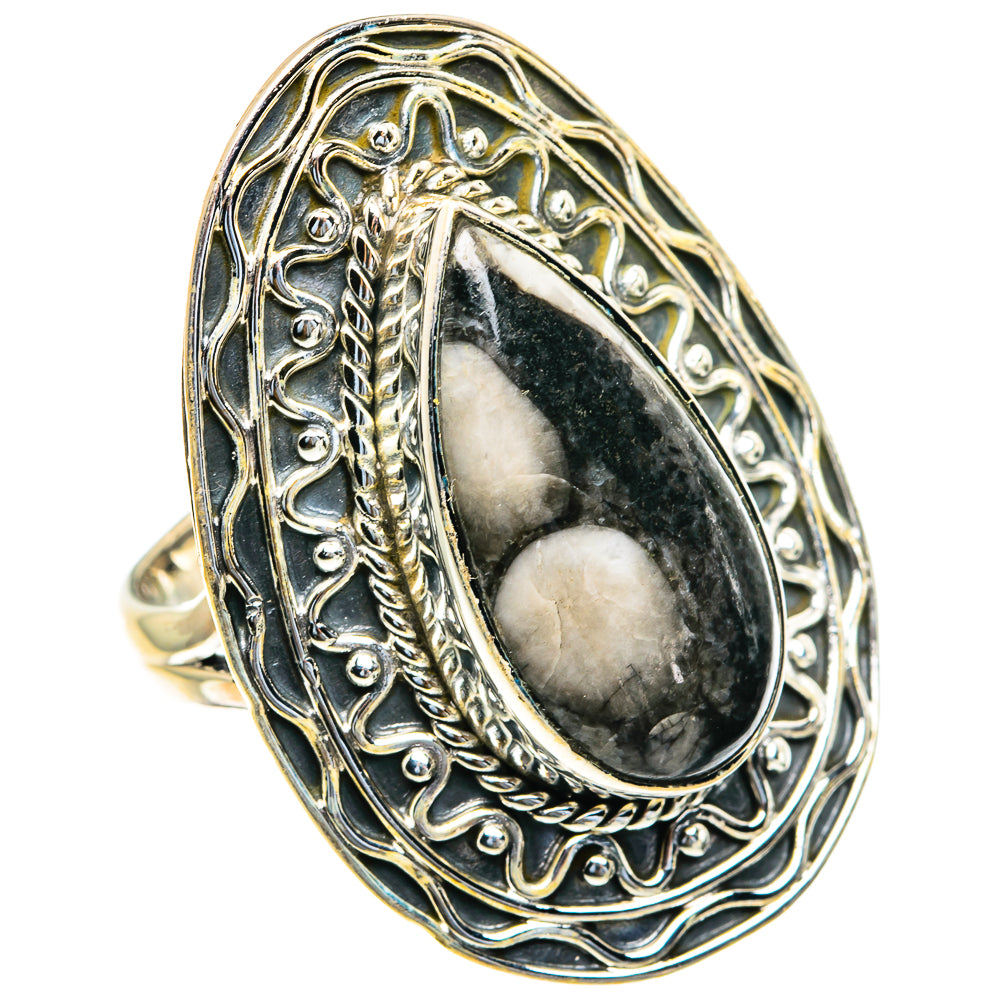 Peanut Wood Jasper Rings handcrafted by Anasilvercos - RING82344