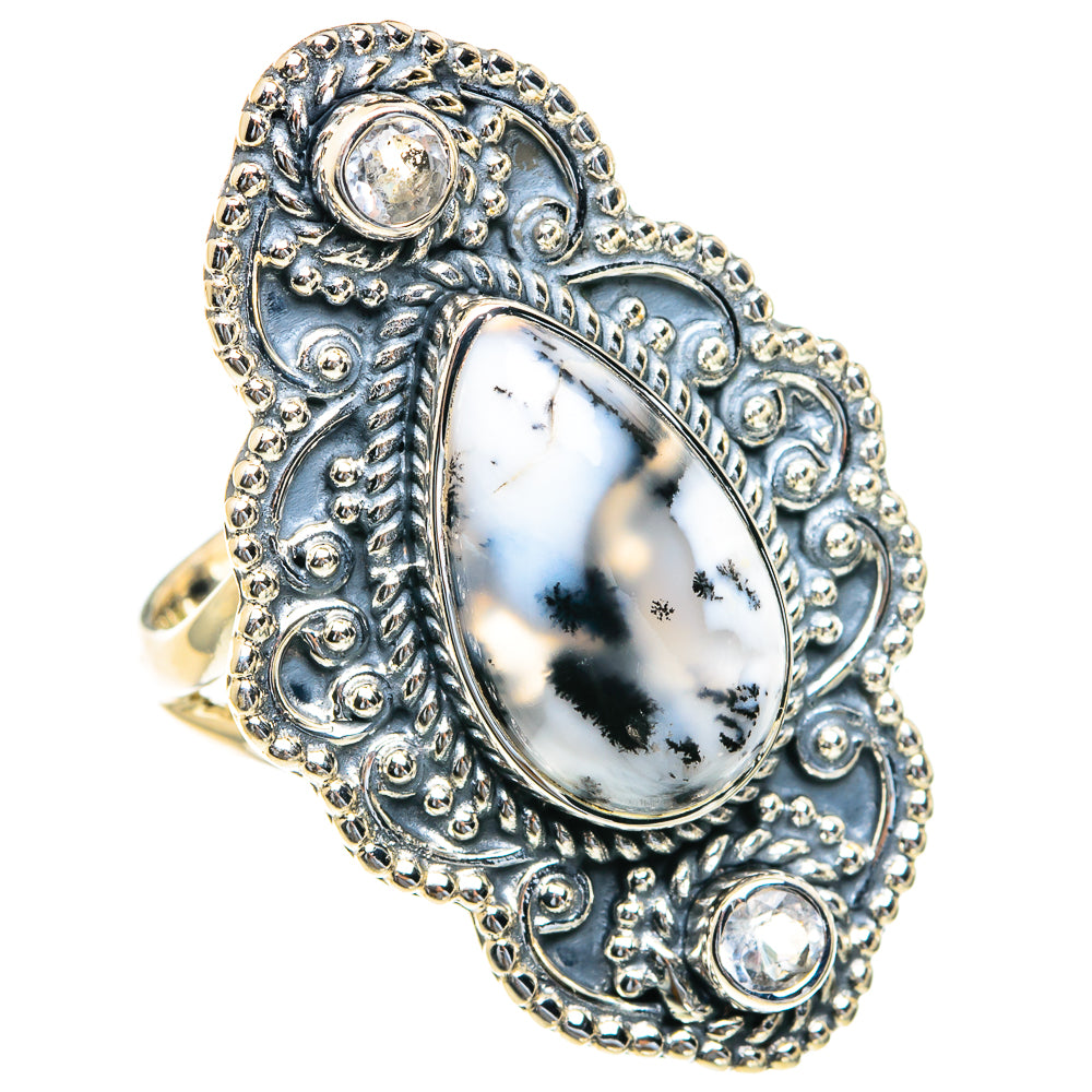 Dendritic Opal Rings handcrafted by Anasilvercos - RING82347
