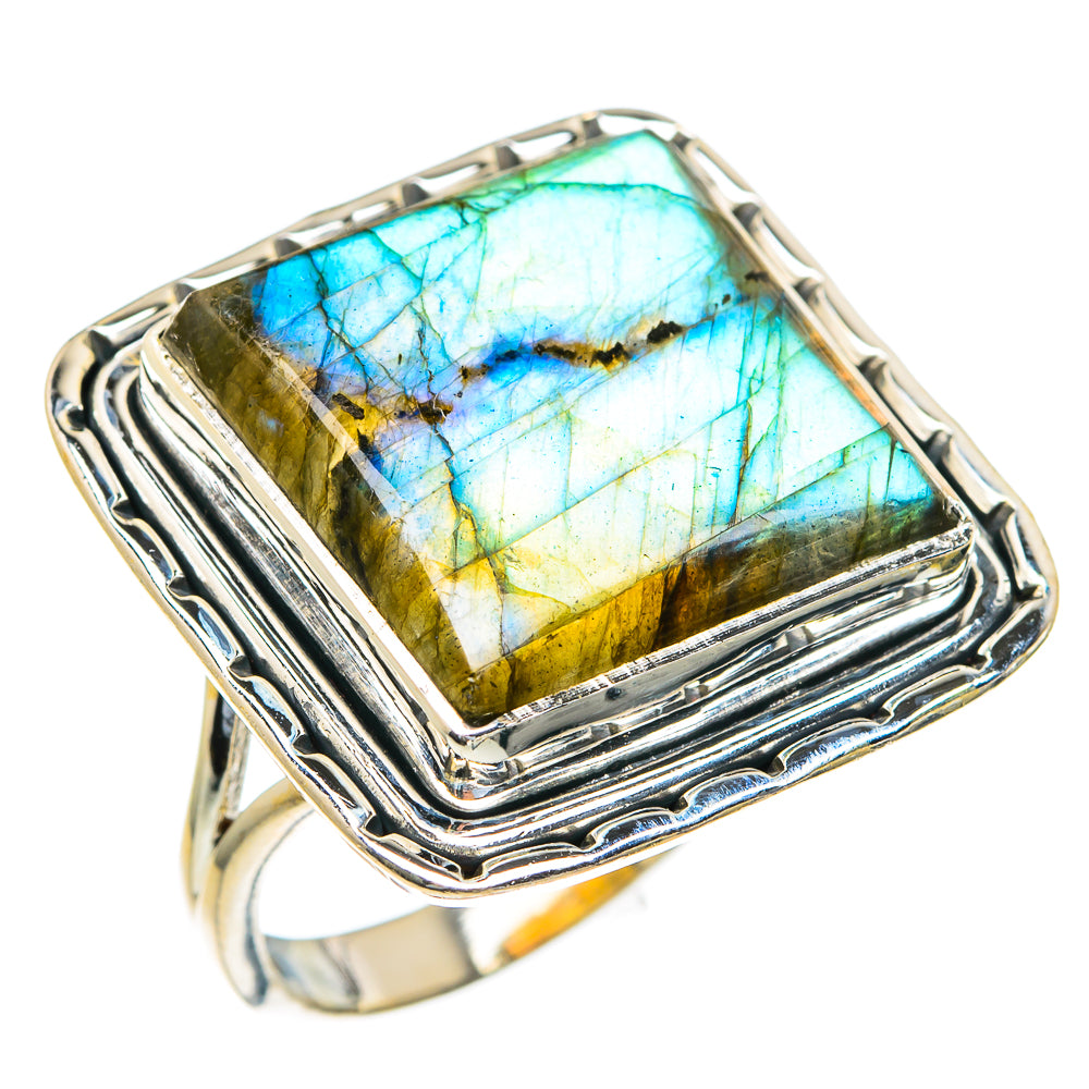 Labradorite Rings handcrafted by Anasilvercos - RING82355