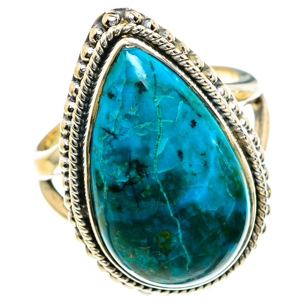 Chrysocolla Rings handcrafted by Anasilvercos - RING82357