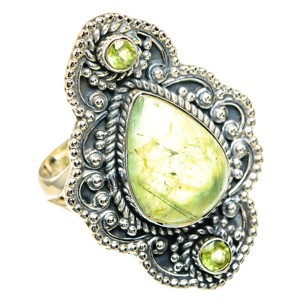 Prehnite Rings handcrafted by Anasilvercos - RING82362
