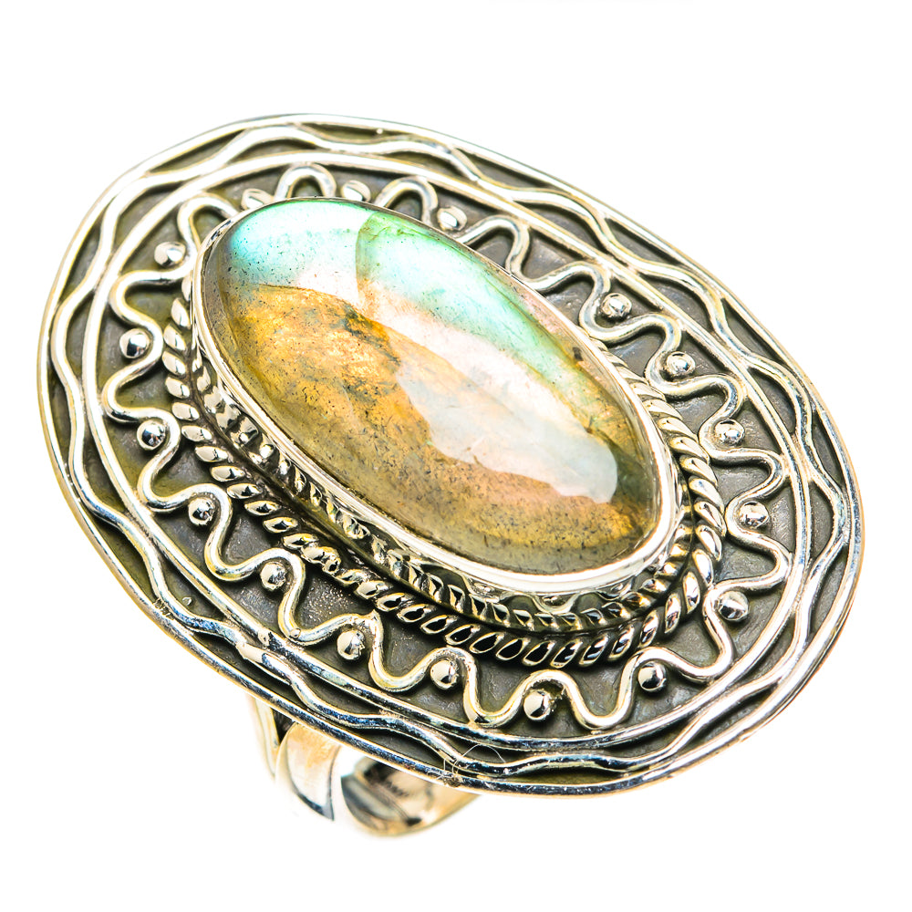 Labradorite Rings handcrafted by Anasilvercos - RING82363