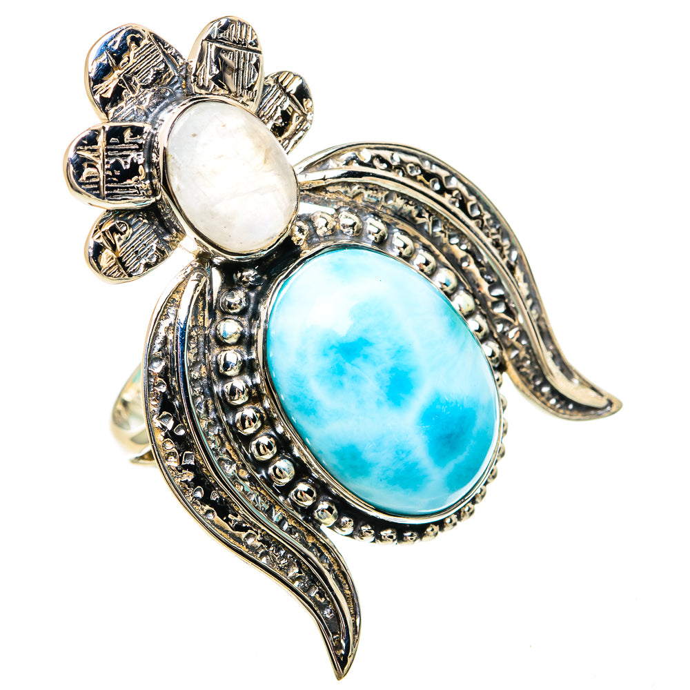 Larimar Rings handcrafted by Anasilvercos - RING82367