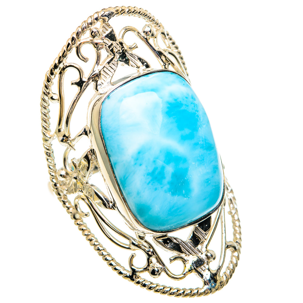 Larimar Rings handcrafted by Anasilvercos - RING82369