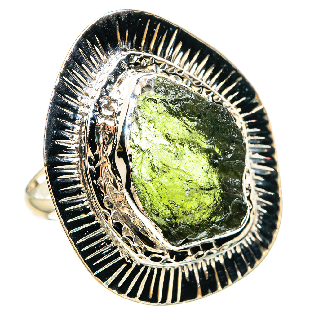 Czech Moldavite Rings handcrafted by Anasilvercos - RING82377