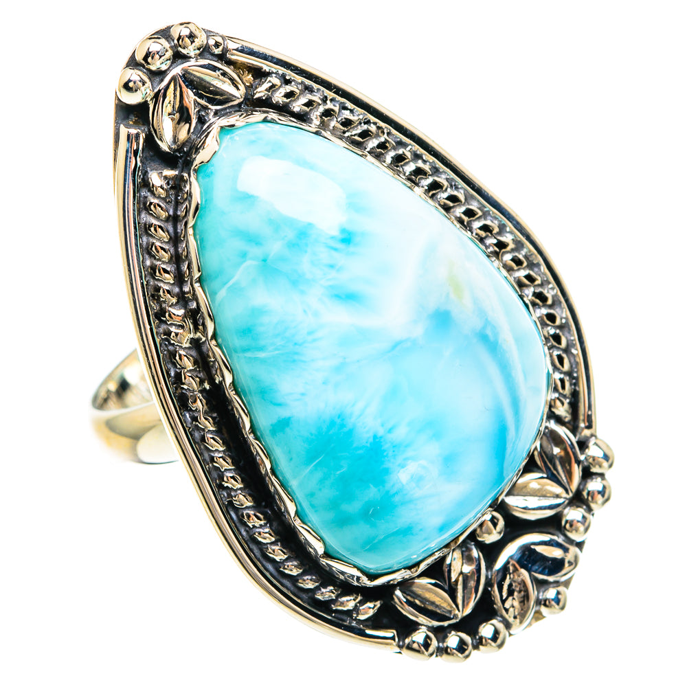 Larimar Rings handcrafted by Anasilvercos - RING82391