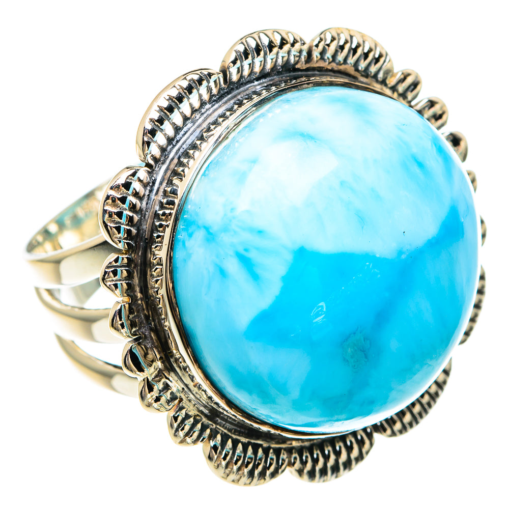 Larimar Rings handcrafted by Anasilvercos - RING82392