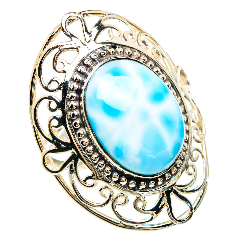 Larimar Rings handcrafted by Anasilvercos - RING82394