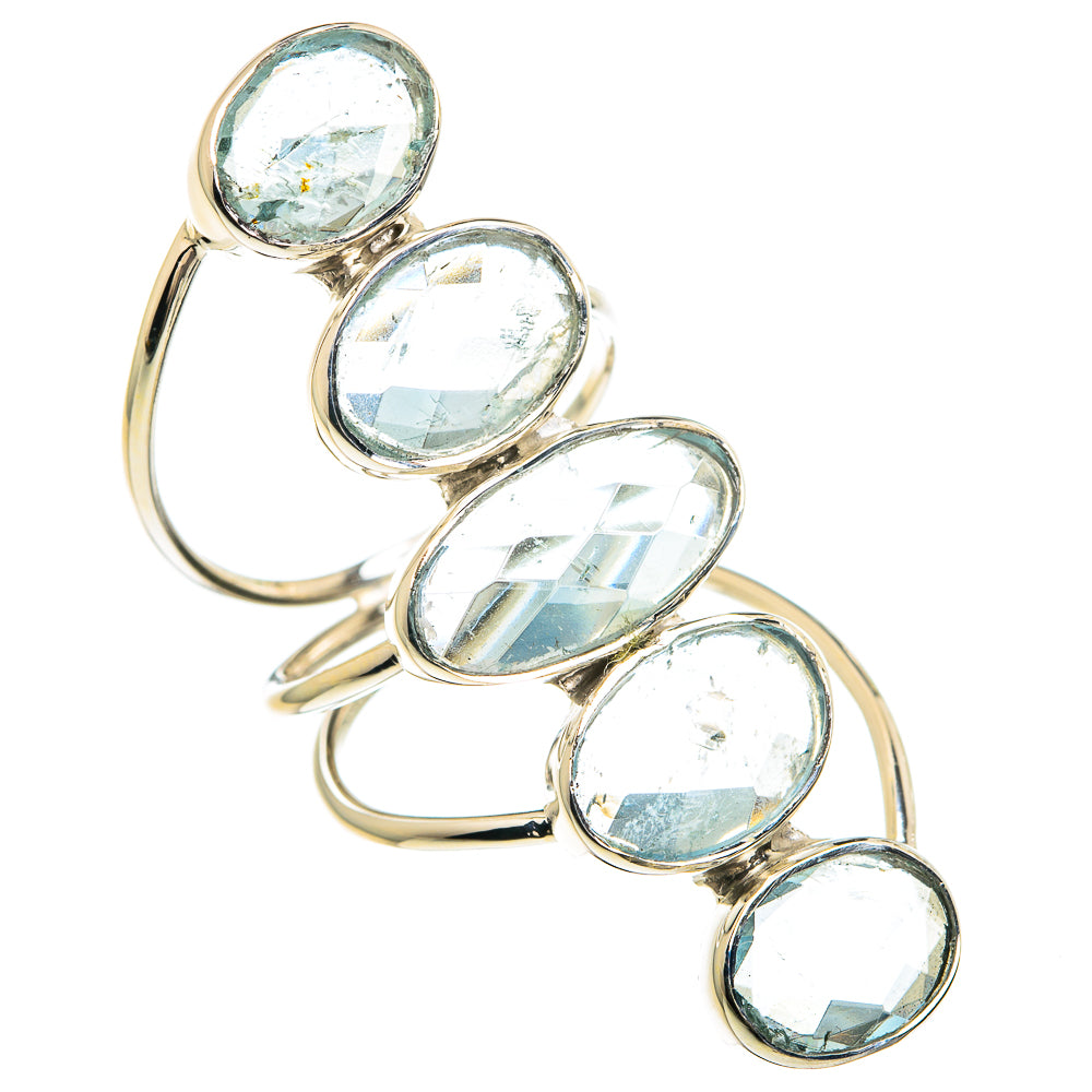 Aquamarine Rings handcrafted by Anasilvercos - RING82395
