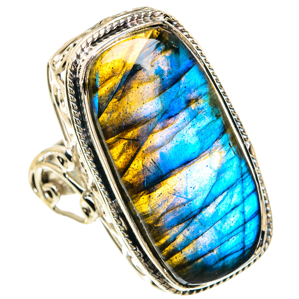 Labradorite Rings handcrafted by Anasilvercos - RING82399