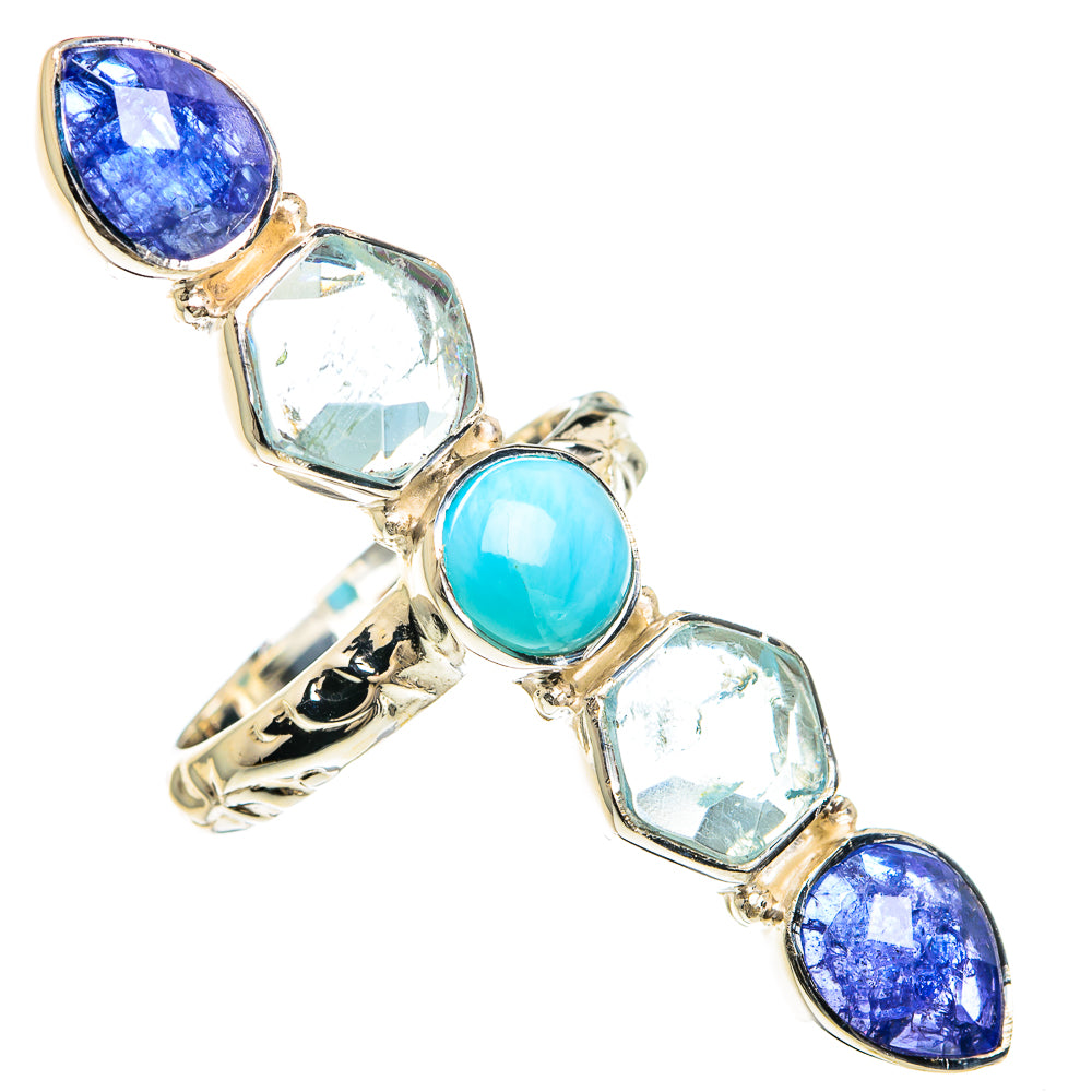 Larimar Rings handcrafted by Anasilvercos - RING82402
