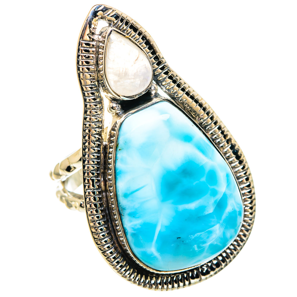 Larimar Rings handcrafted by Anasilvercos - RING82420